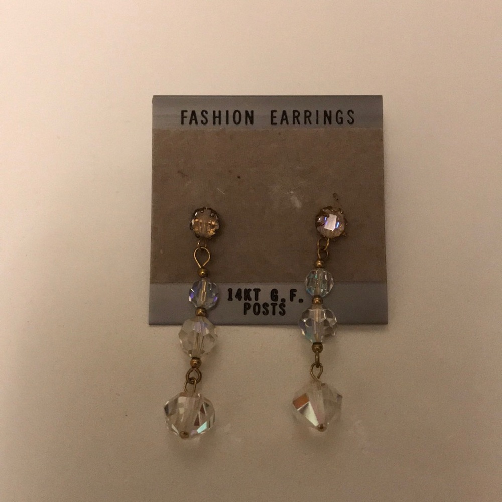 Vintage crystal earrings